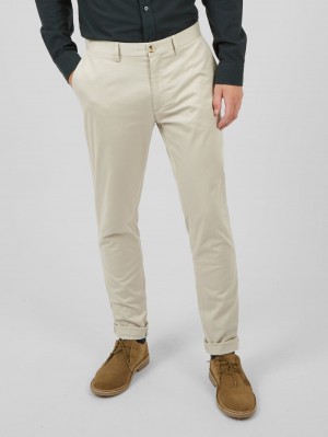 Kalhoty Ben Sherman Signature Skinny Stretch Chino Bílé | MYB450921