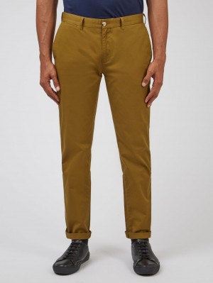 Kalhoty Ben Sherman Signature Slim Stretch Chino Hnědé | GUF120468