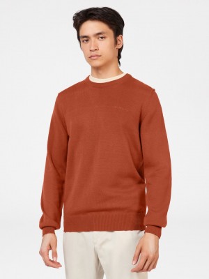 Knitwear Ben Sherman Signature Crewneck Oranžové | WCJ812046