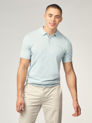 Knitwear Ben Sherman Signature Short Sleeve Polo Blankyt | SIH325804