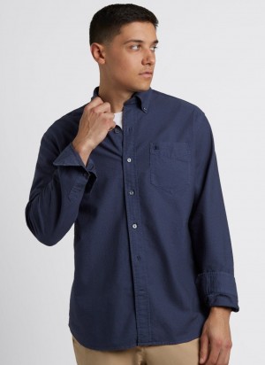 Košile Ben Sherman Beatnik Oxford Garment Dye Indigo | KRD310628