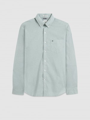 Košile Ben Sherman Brighton Oxford Organic Green Zelene | HBO924560