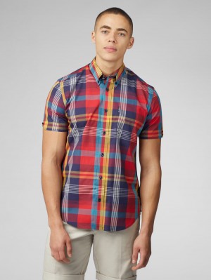 Košile Ben Sherman Signature Large Madras Check Červené | BED027641