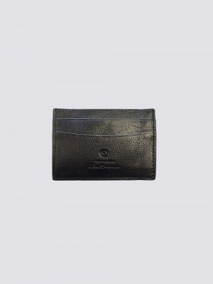 Peněženky Ben Sherman Koki Leather Card Holder Černé | EKZ189602