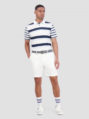 Polo Triko Ben Sherman Mixed Mod Stripes Tech Jersey Sports Fit Blankyt | OXH612453