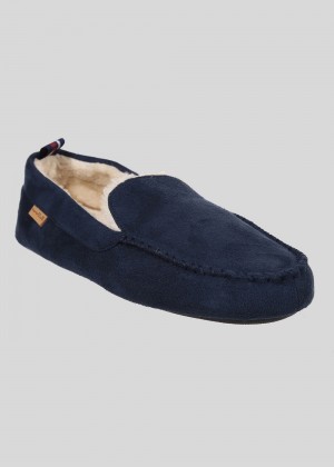 Slipper Ben Sherman Casa Cartegena Moccasin Tmavě Blankyt | VRQ672154