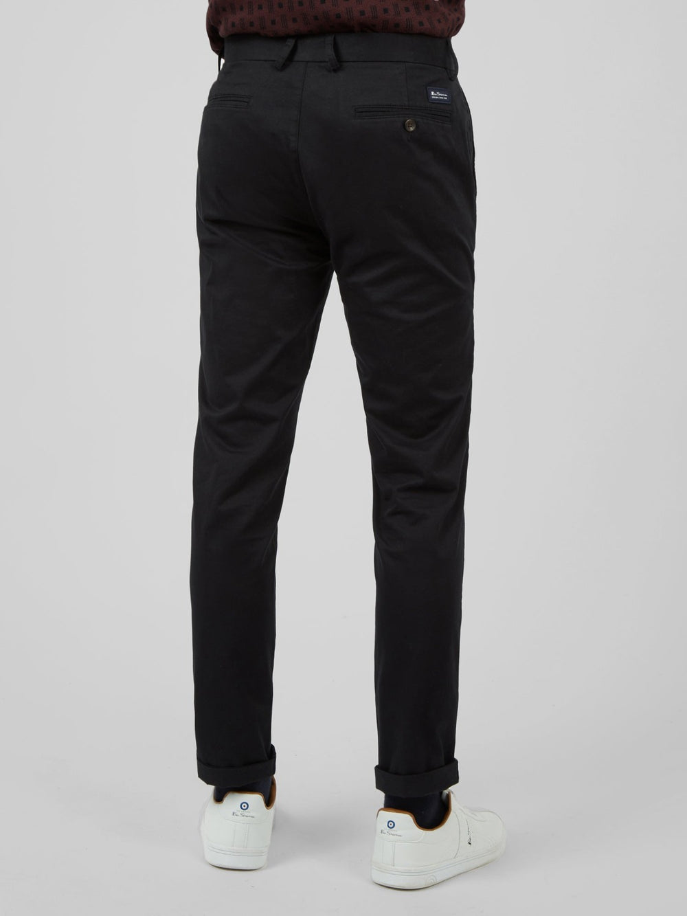 Kalhoty Ben Sherman Signature Skinny Stretch Chino Černé | TVE017639