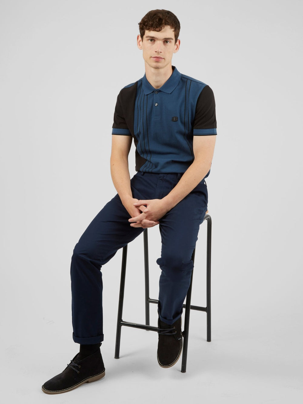 Kalhoty Ben Sherman Signature Slim Stretch Chino Tmavě Blankyt | MVY135079