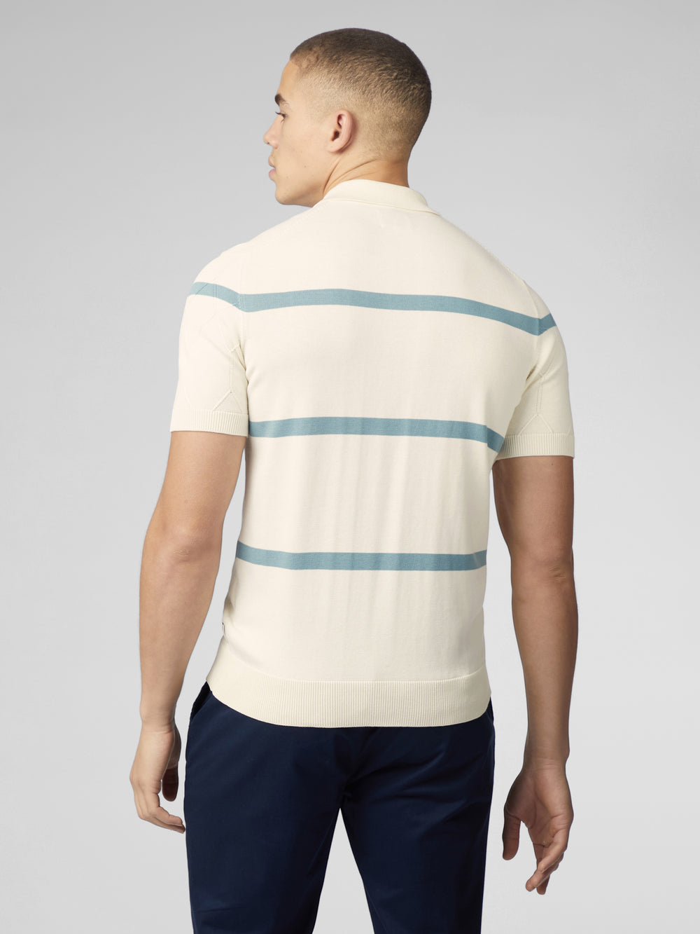 Knitwear Ben Sherman Signature Argyle Stripe Polo Bílé | CZS298047