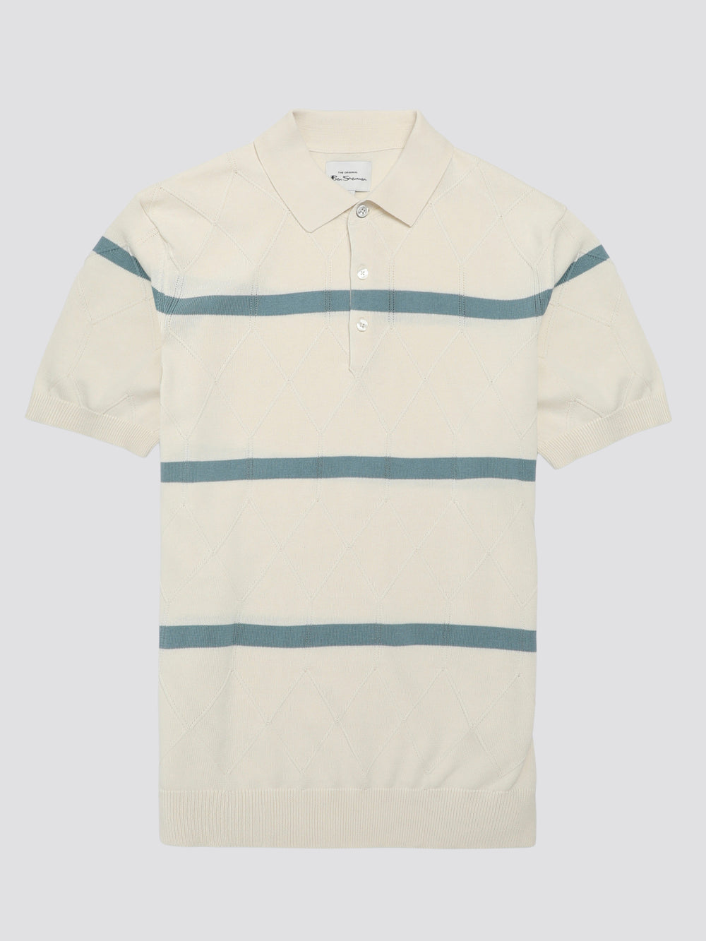 Knitwear Ben Sherman Signature Argyle Stripe Polo Bílé | CZS298047