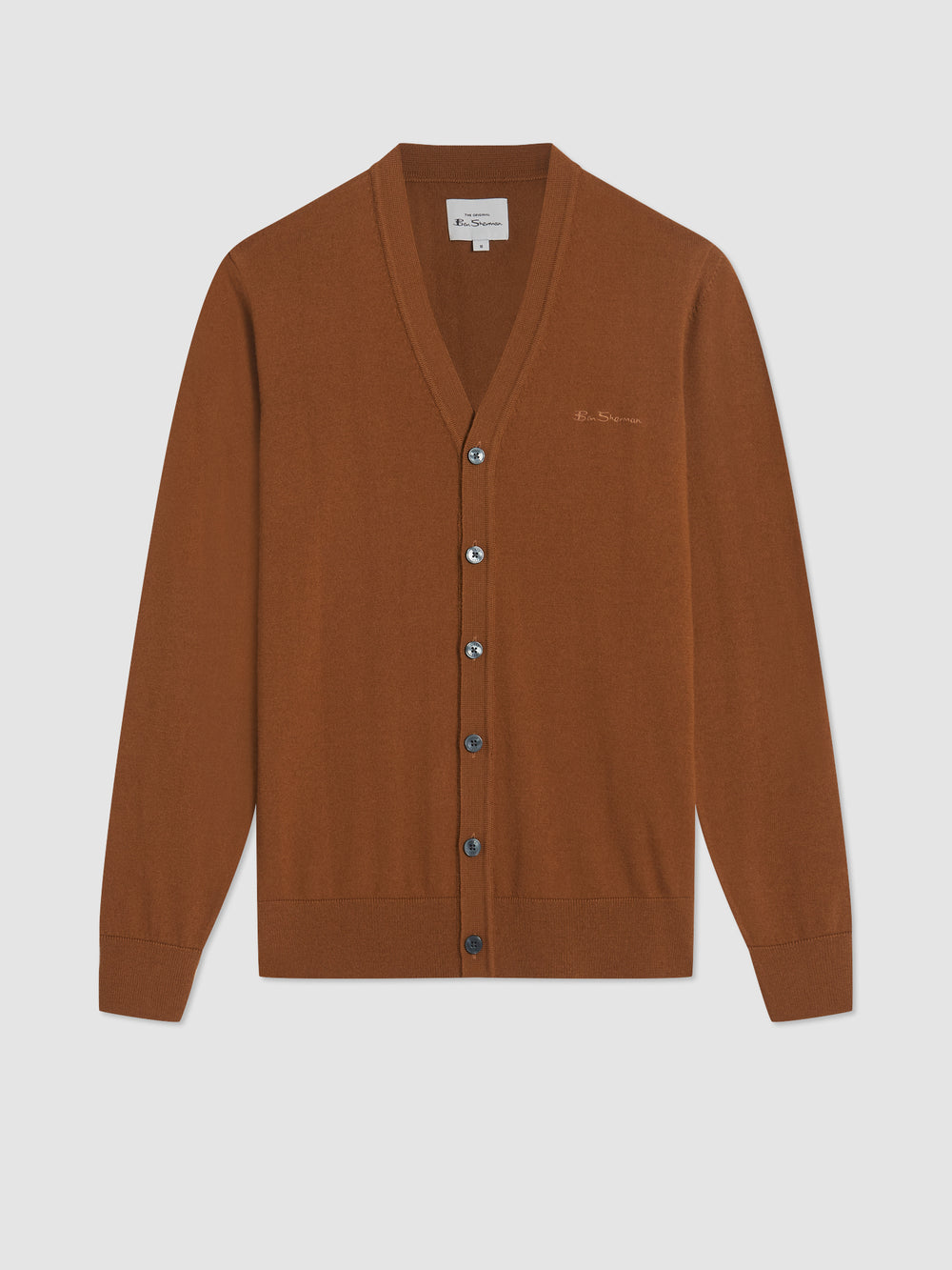 Knitwear Ben Sherman Signature Merino Cardigan Hnědé | FBL302769