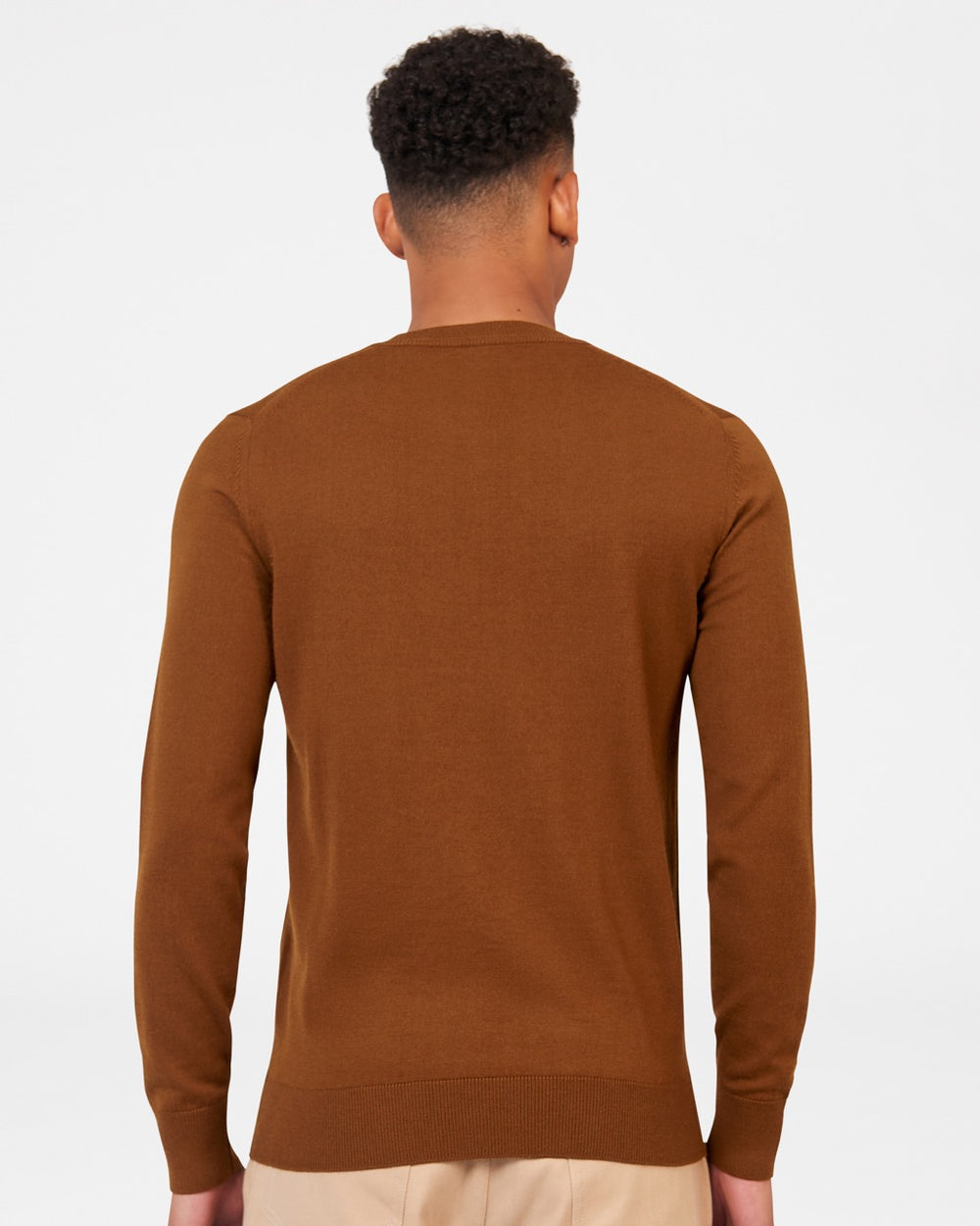 Knitwear Ben Sherman Signature Merino Crewneck Hnědé | UDS791582