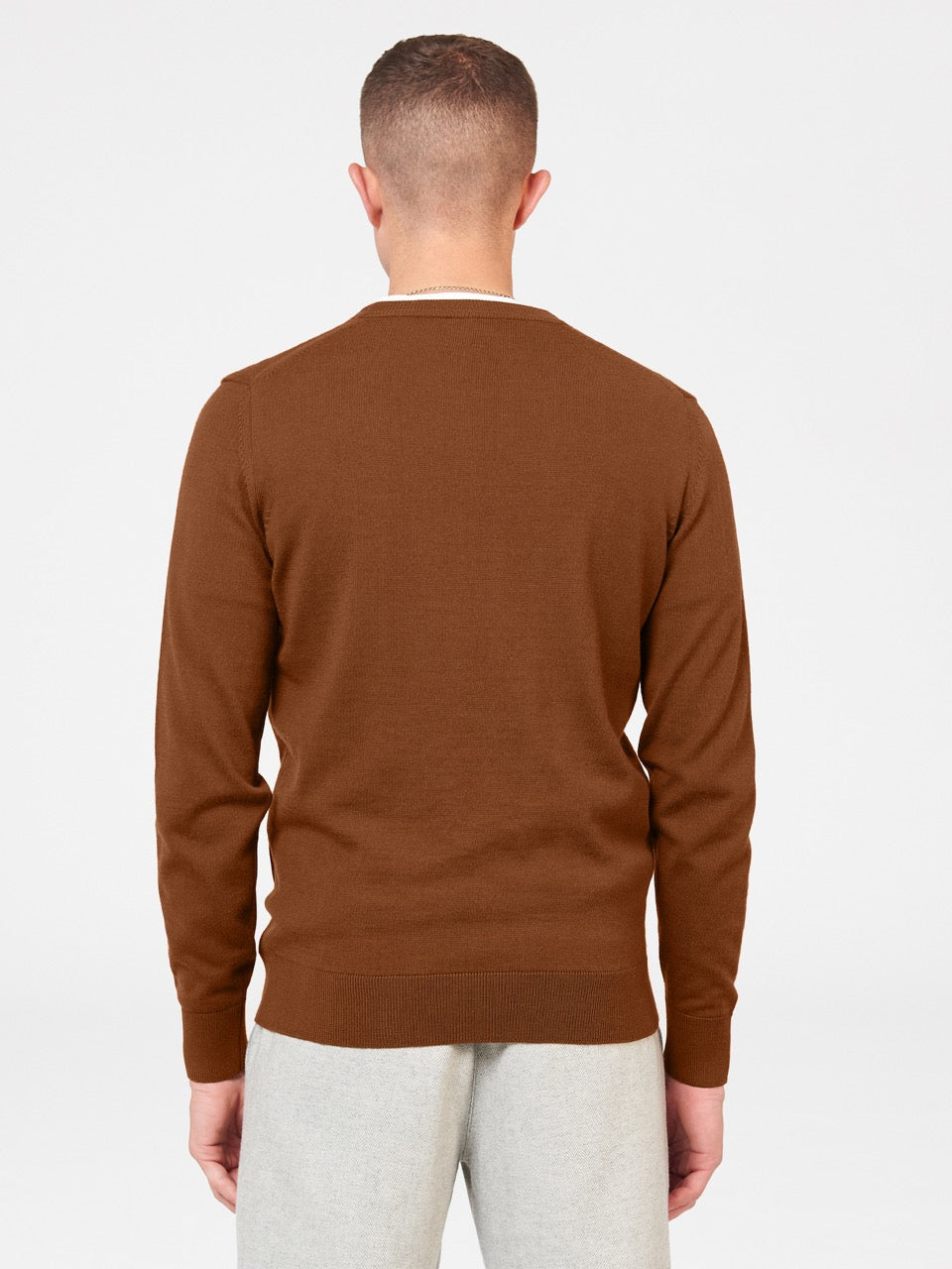 Knitwear Ben Sherman Signature Merino Crewneck Hnědé | UDS791582