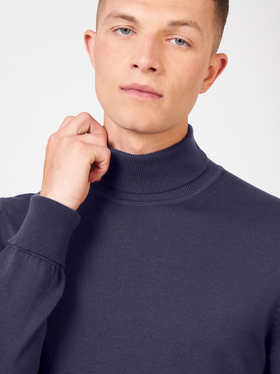 Knitwear Ben Sherman Signature Roll Neck Fialové | OGN632705