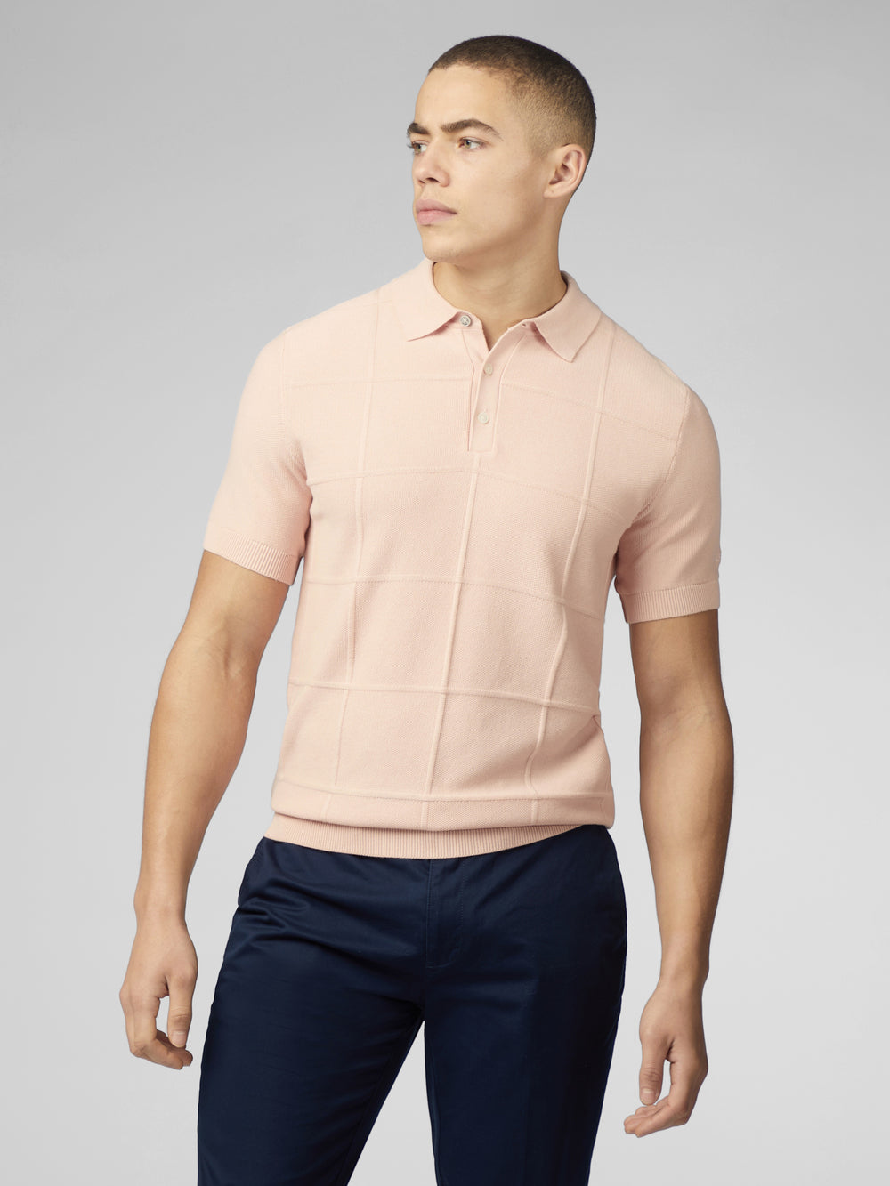 Knitwear Ben Sherman Signature Textured Polo Růžové | LNQ871635