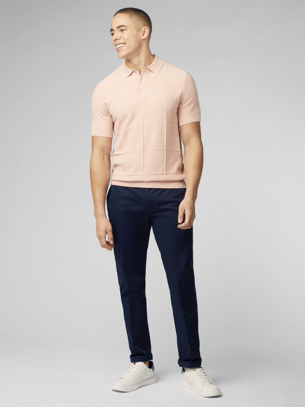 Knitwear Ben Sherman Signature Textured Polo Růžové | LNQ871635