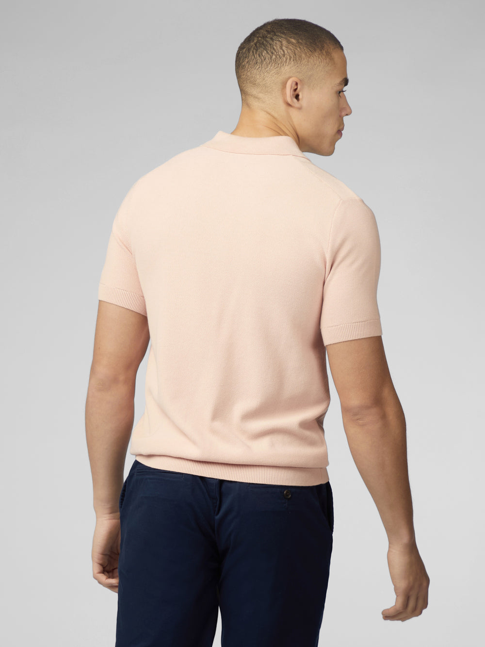 Knitwear Ben Sherman Signature Textured Polo Růžové | LNQ871635