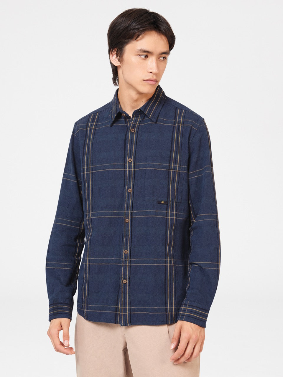 Košile Ben Sherman B by Ben Sherman Indigo Check Indigo | ZUI245183