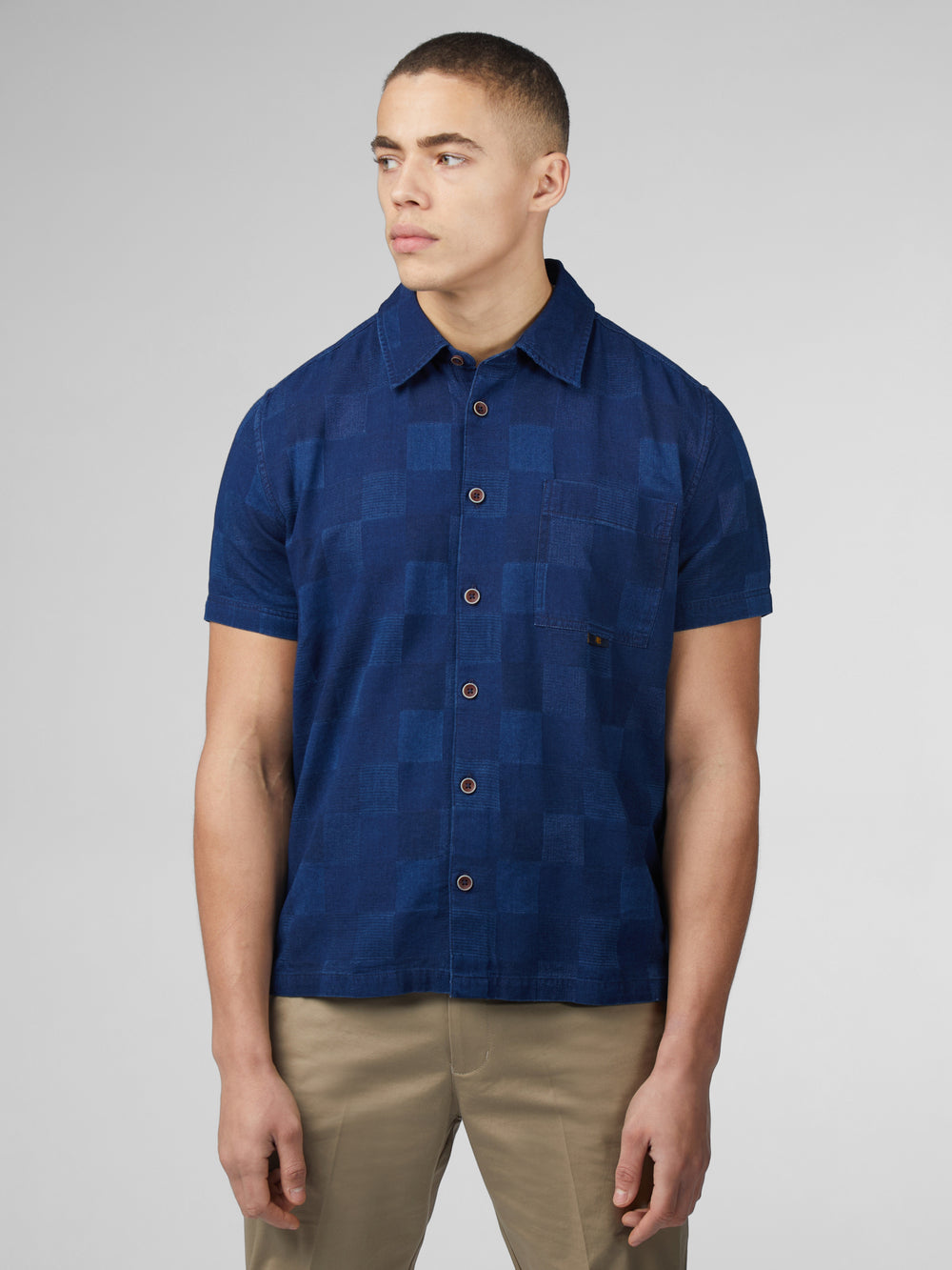 Košile Ben Sherman B by Ben Sherman Indigo Check Tmavě Blankyt | FXP356014