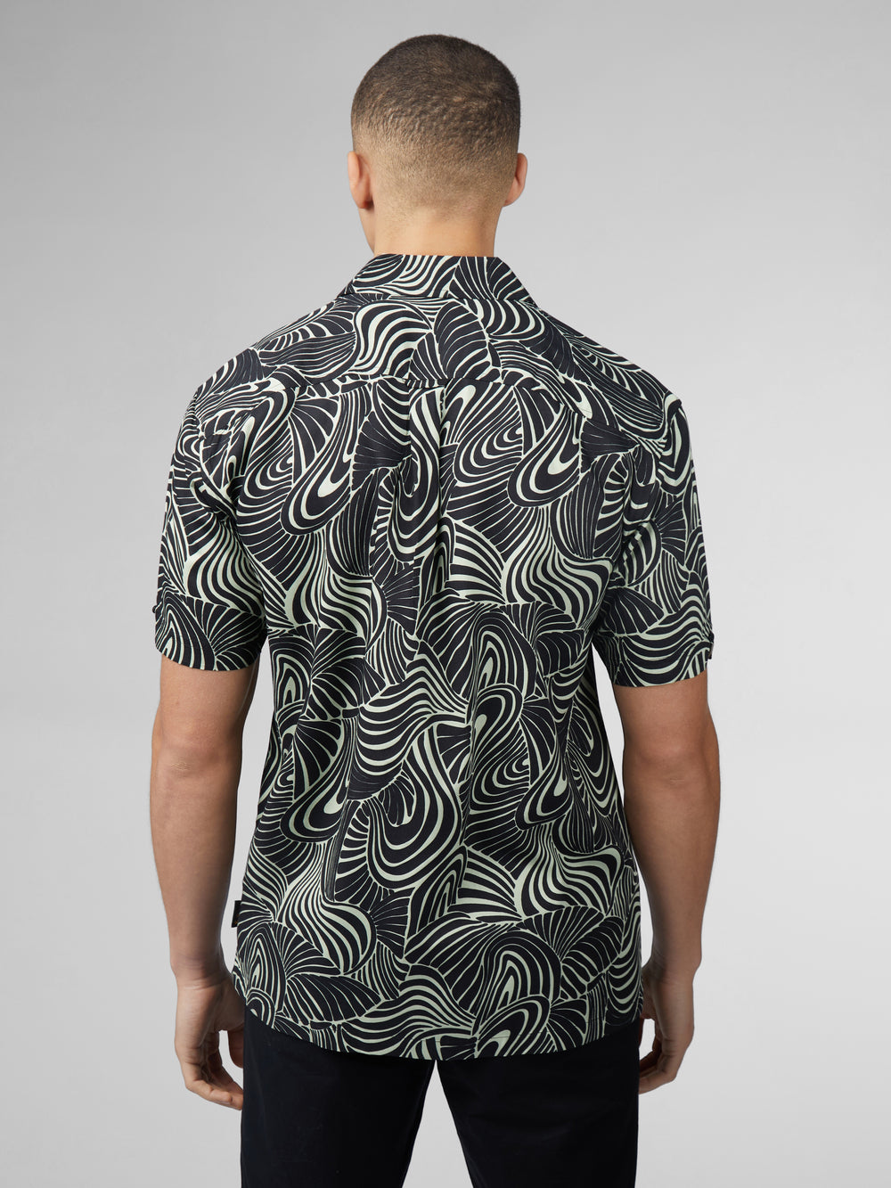 Košile Ben Sherman B by Ben Sherman Psychedelic Swirl Print Mátově Zelená | AGV351892