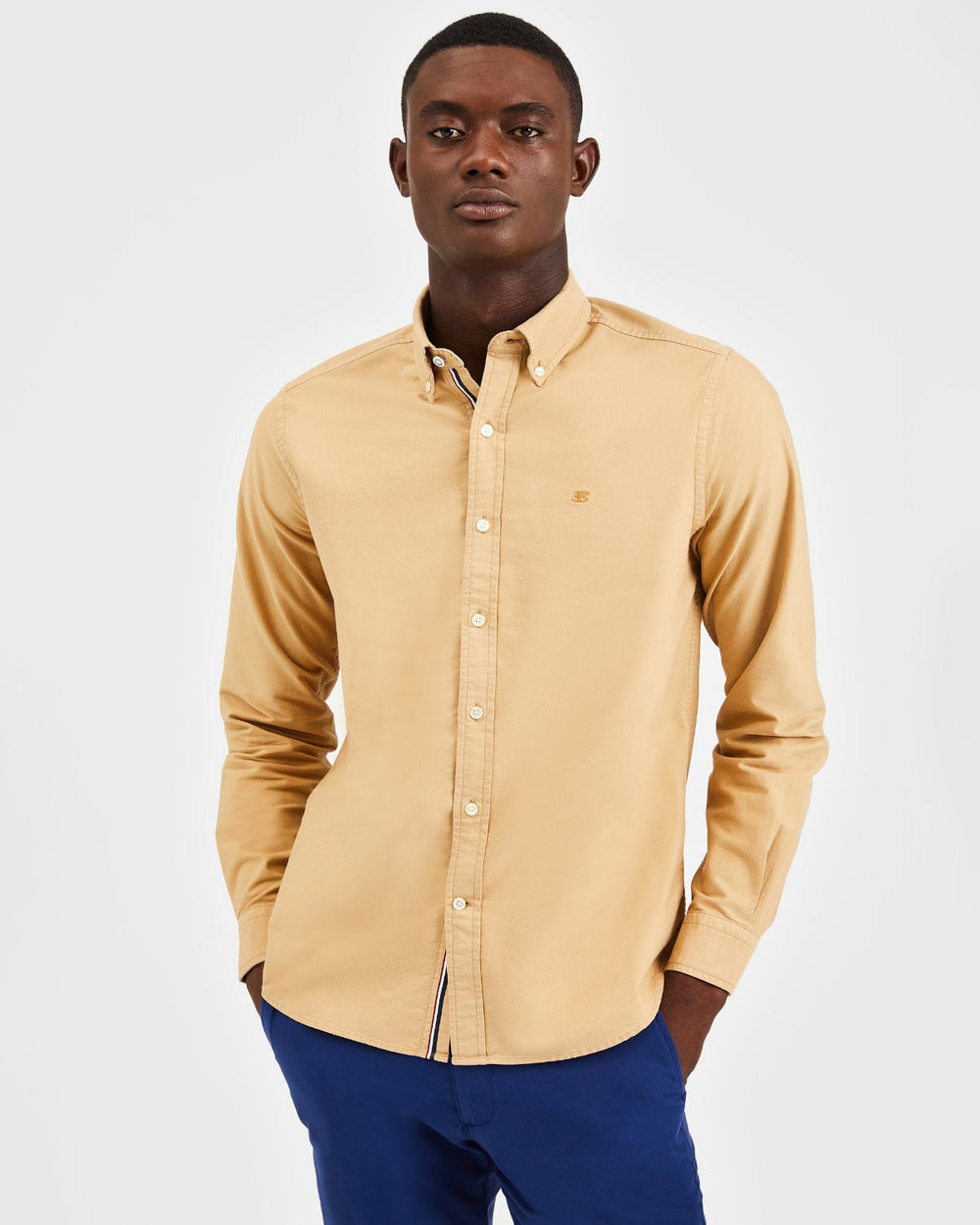 Košile Ben Sherman Beatnik Oxford Garment Dye Hnědožlutý | CAT957082