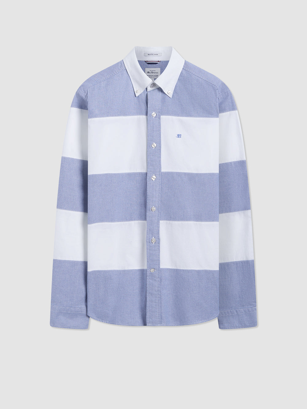 Košile Ben Sherman Brighton Oxford Organic Garment Dye Rugby Tmavě Blankyt | OQC963421