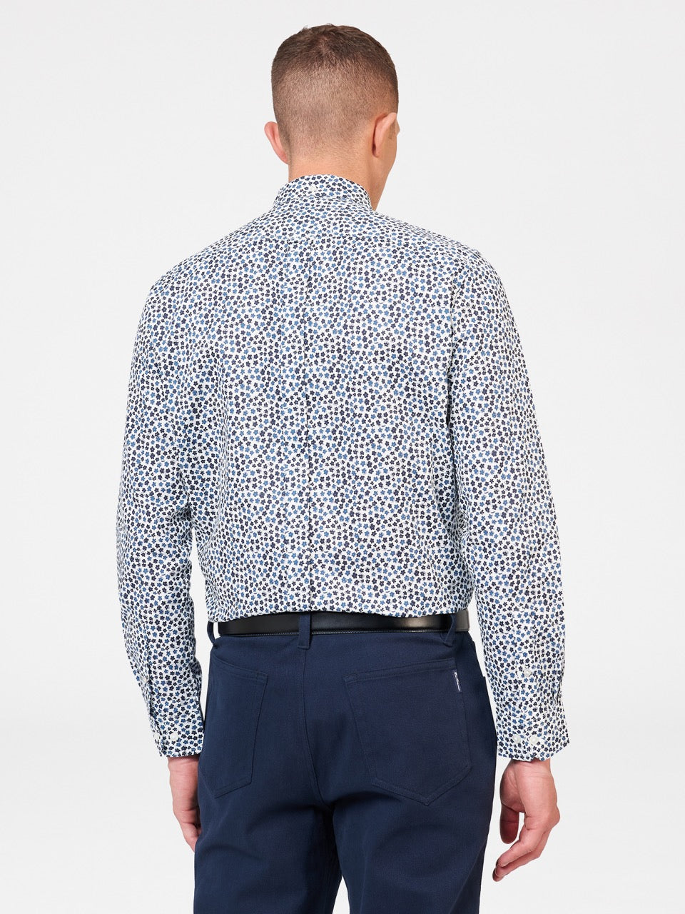 Košile Ben Sherman Ditsy Floral Print Long Sleeve Bílé | DNB643195