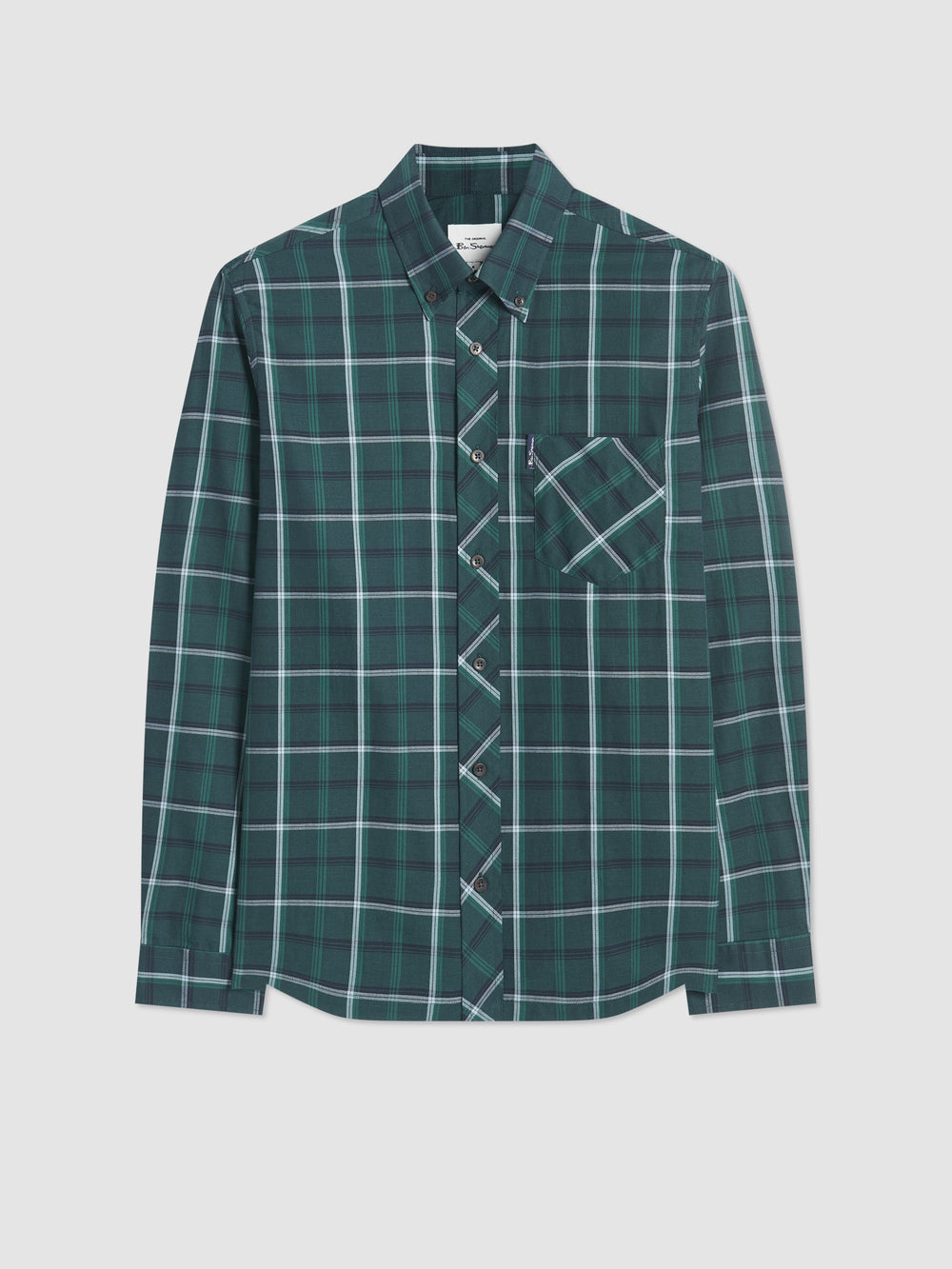 Košile Ben Sherman Grid Check Zelene | VFJ561472