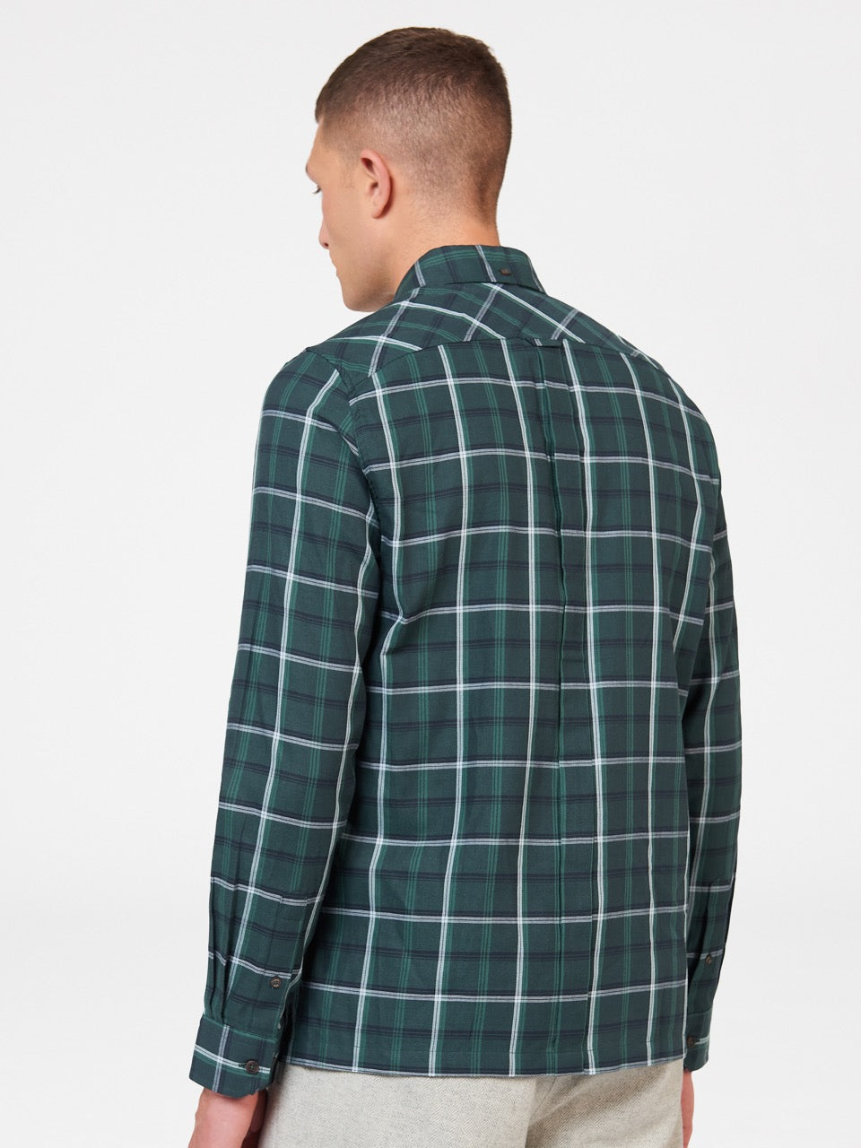 Košile Ben Sherman Grid Check Zelene | VFJ561472