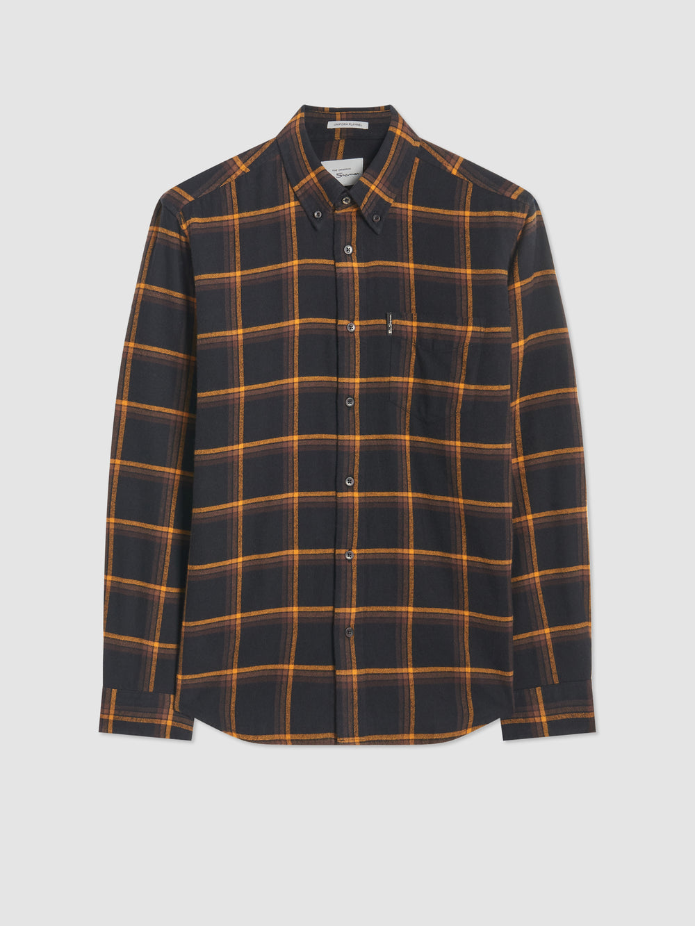 Košile Ben Sherman Oversized Brushed Check Černé | MAF706983