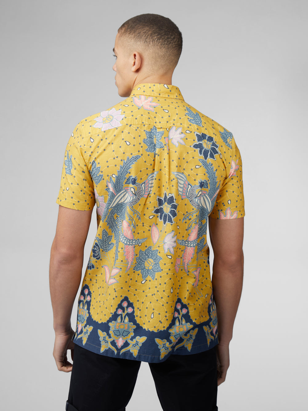 Košile Ben Sherman Signature Abstract Botanical Print Žluté | NJE082697