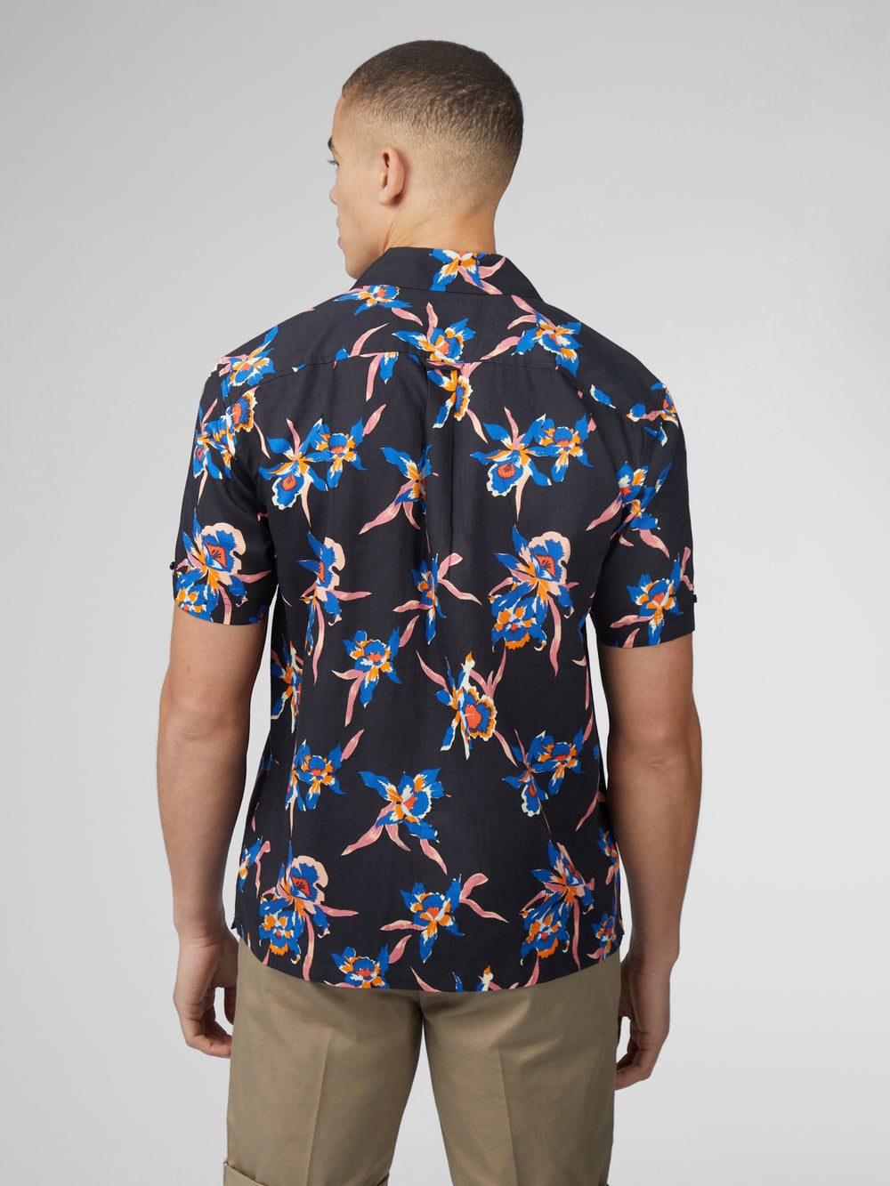 Košile Ben Sherman Signature Botanical Print Černé | JTK056387