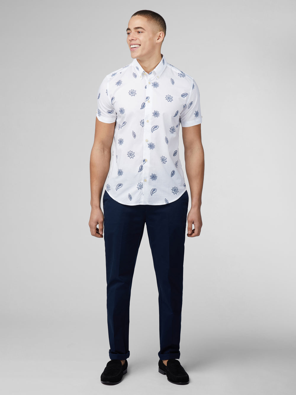 Košile Ben Sherman Signature Floral Bílé | TSU091268