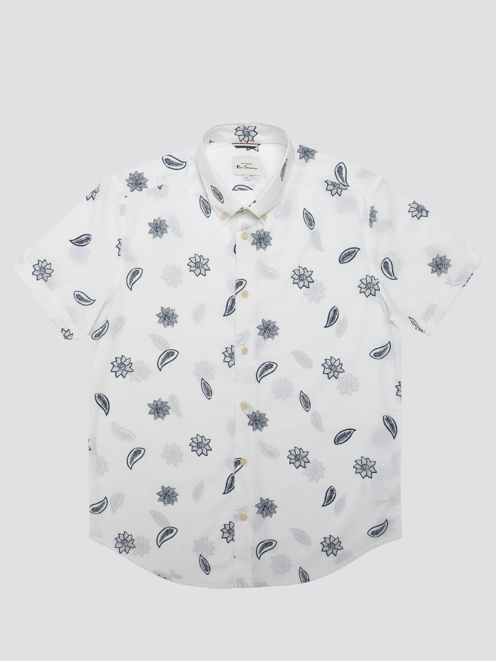 Košile Ben Sherman Signature Floral Bílé | TSU091268