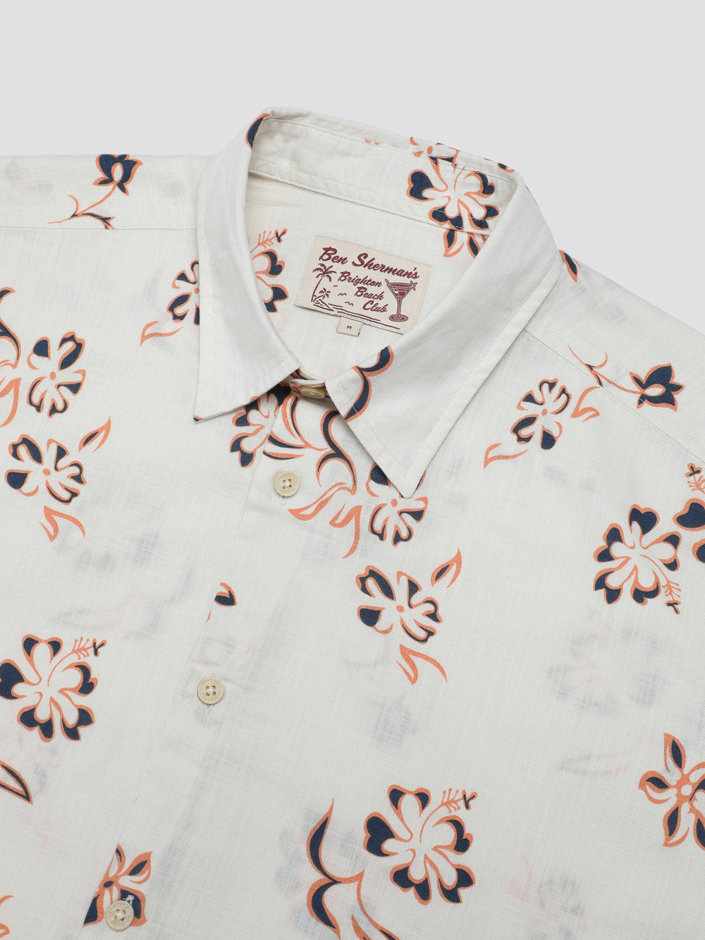 Košile Ben Sherman Signature Linear Floral Bílé | MNG614539