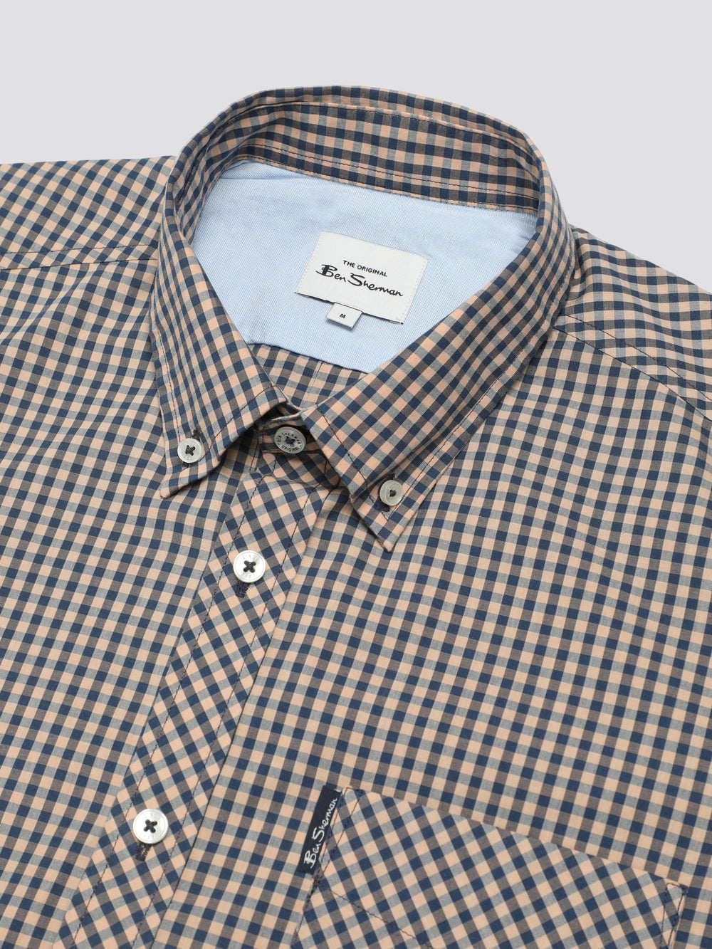 Košile Ben Sherman Signature Short Sleeve Gingham Měď Oranžové | MQR815427