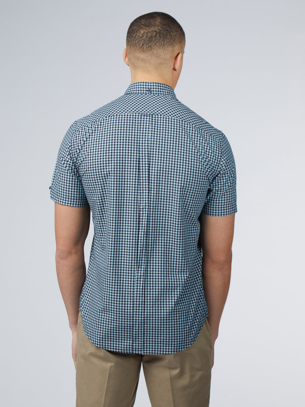 Košile Ben Sherman Signature Short Sleeve Gingham Blankyt | THF870149