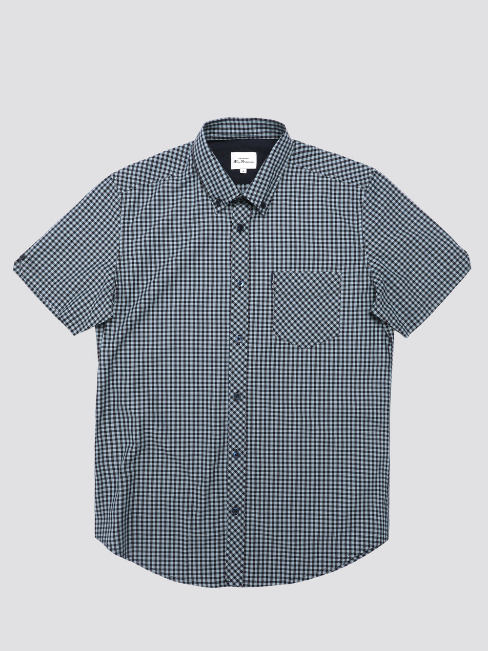 Košile Ben Sherman Signature Short Sleeve Gingham Blankyt | THF870149