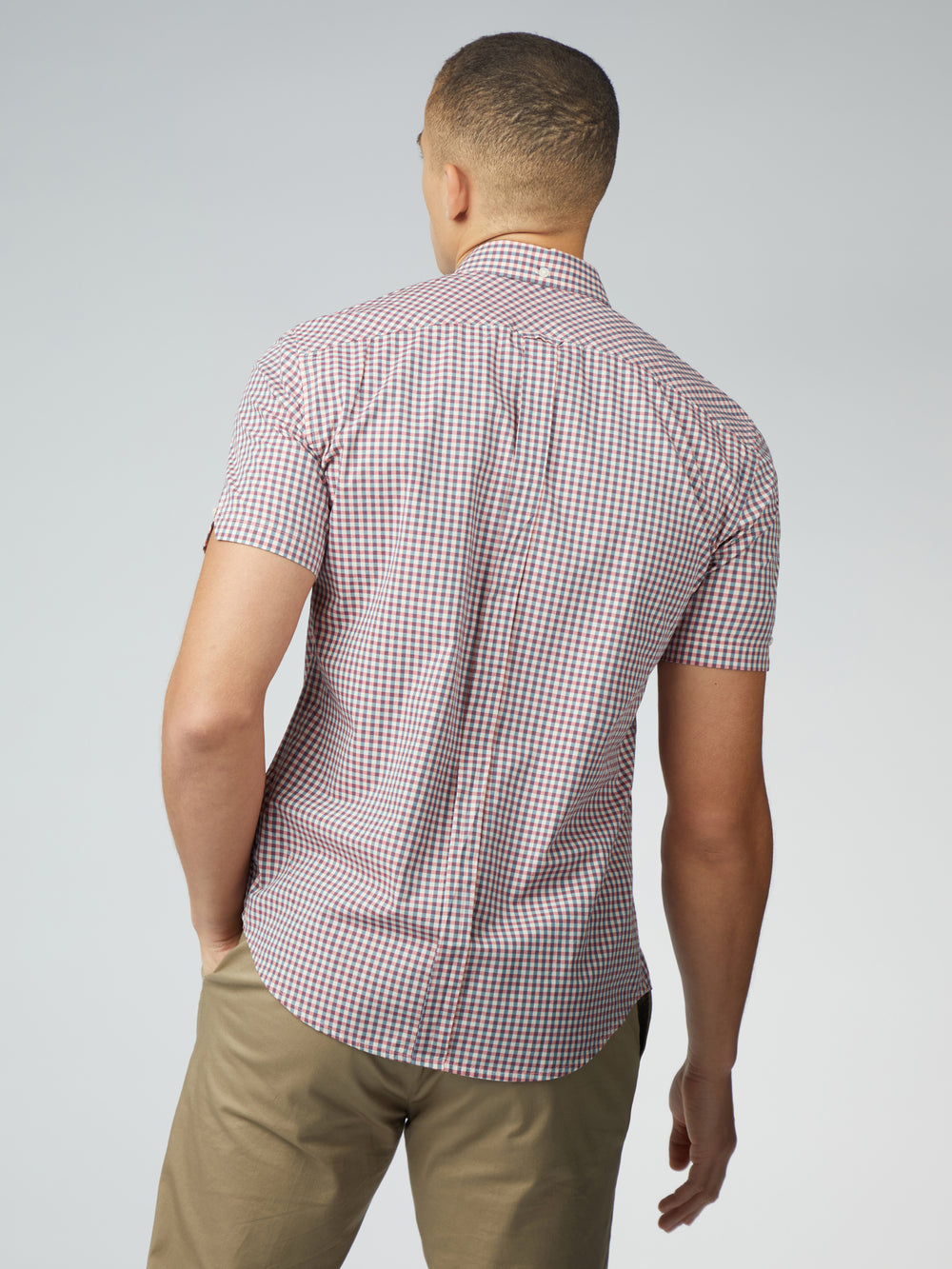 Košile Ben Sherman Signature Short Sleeve Gingham Červené Bílé | OFB530948