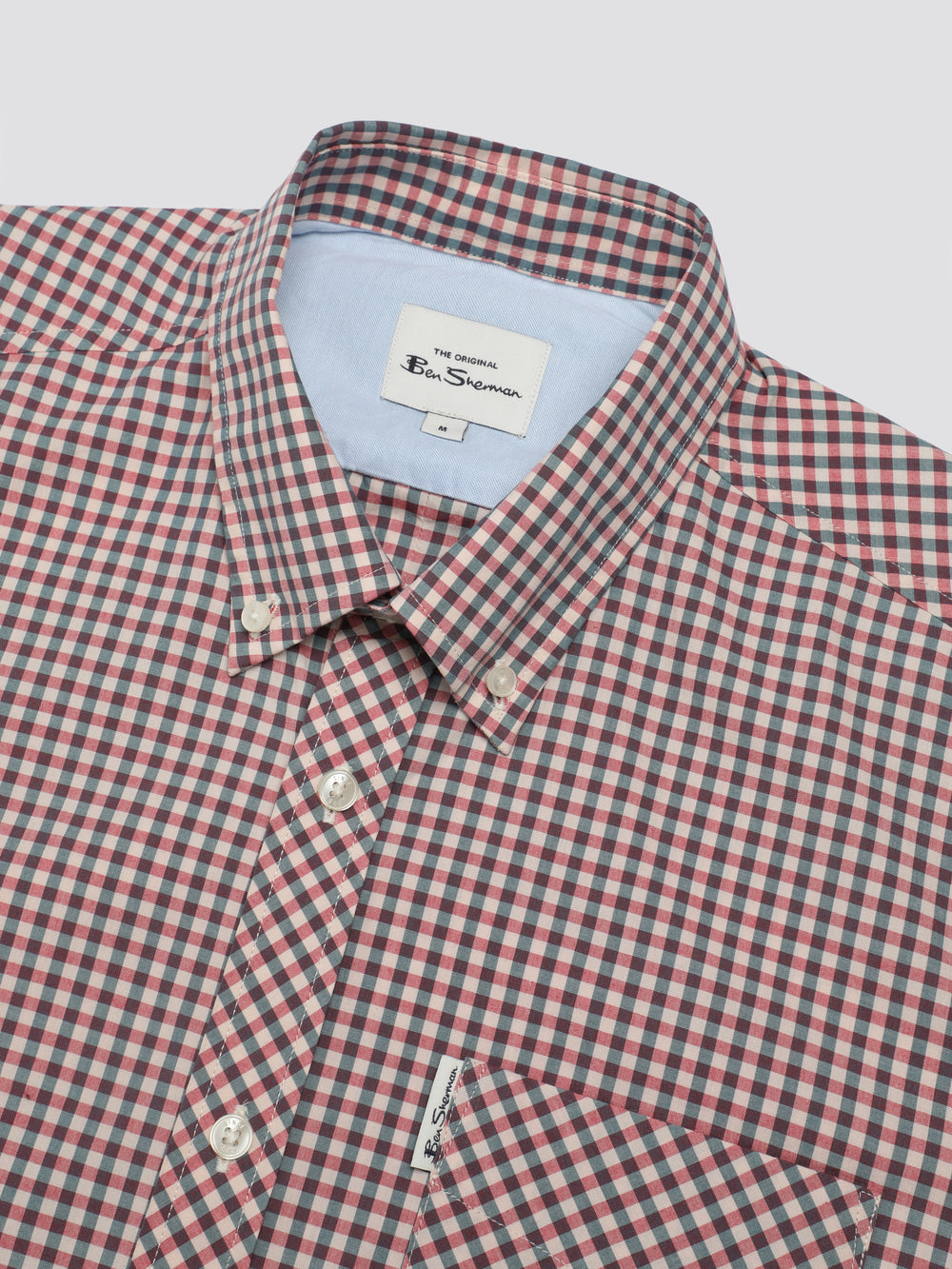 Košile Ben Sherman Signature Short Sleeve Gingham Červené Bílé | OFB530948