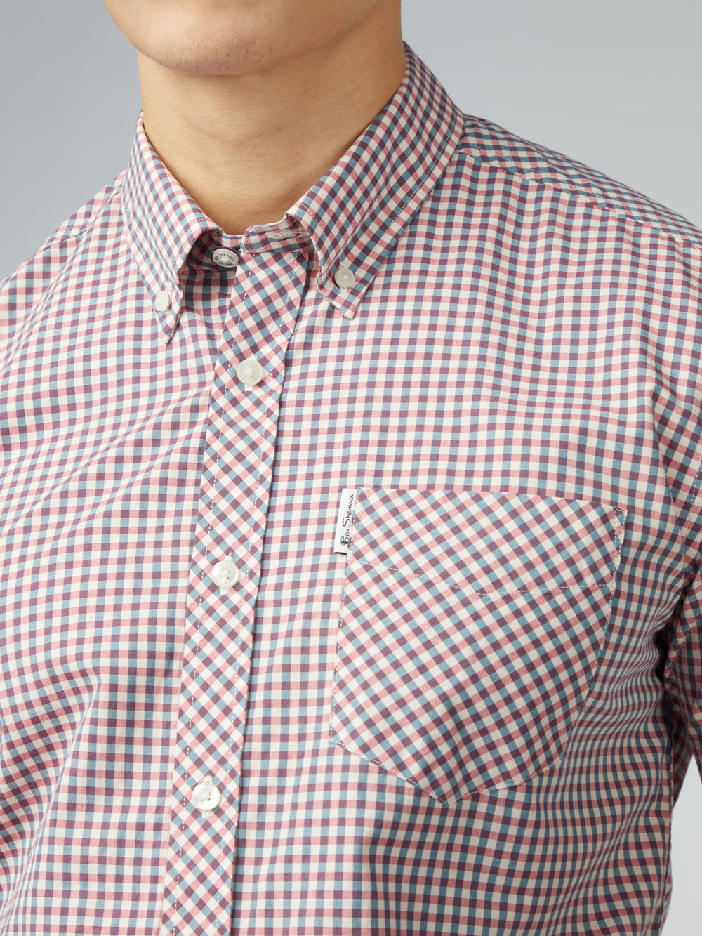 Košile Ben Sherman Signature Short Sleeve Gingham Červené Bílé | OFB530948