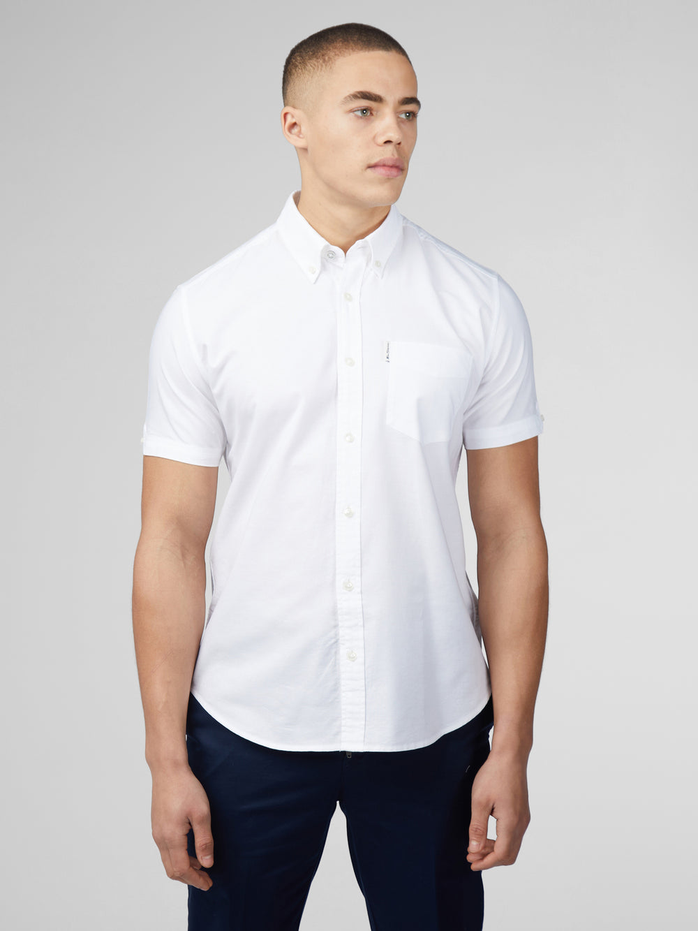 Košile Ben Sherman Signature Short Sleeve Oxford Bílé | HBC871364