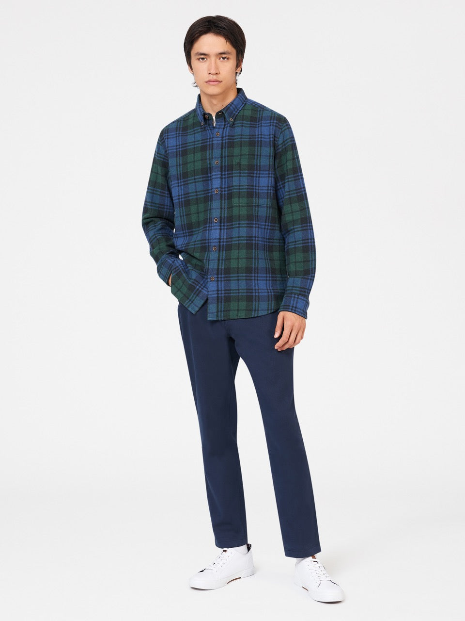 Košile Ben Sherman Signature Tartan Check Zelene | JOT564371