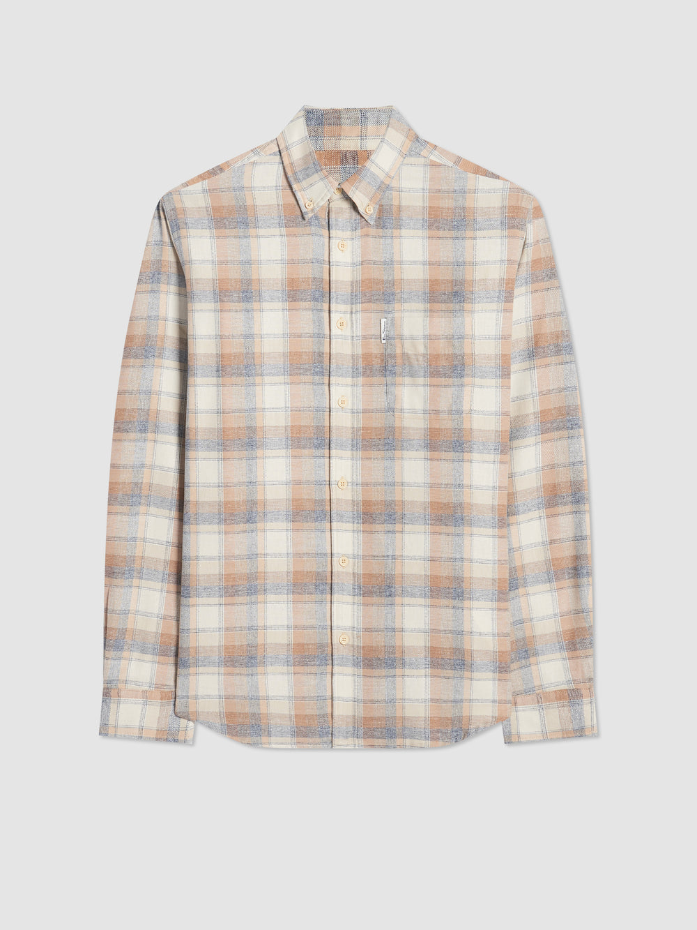 Košile Ben Sherman Twisted Yarn Check Hnědé | MWA579120