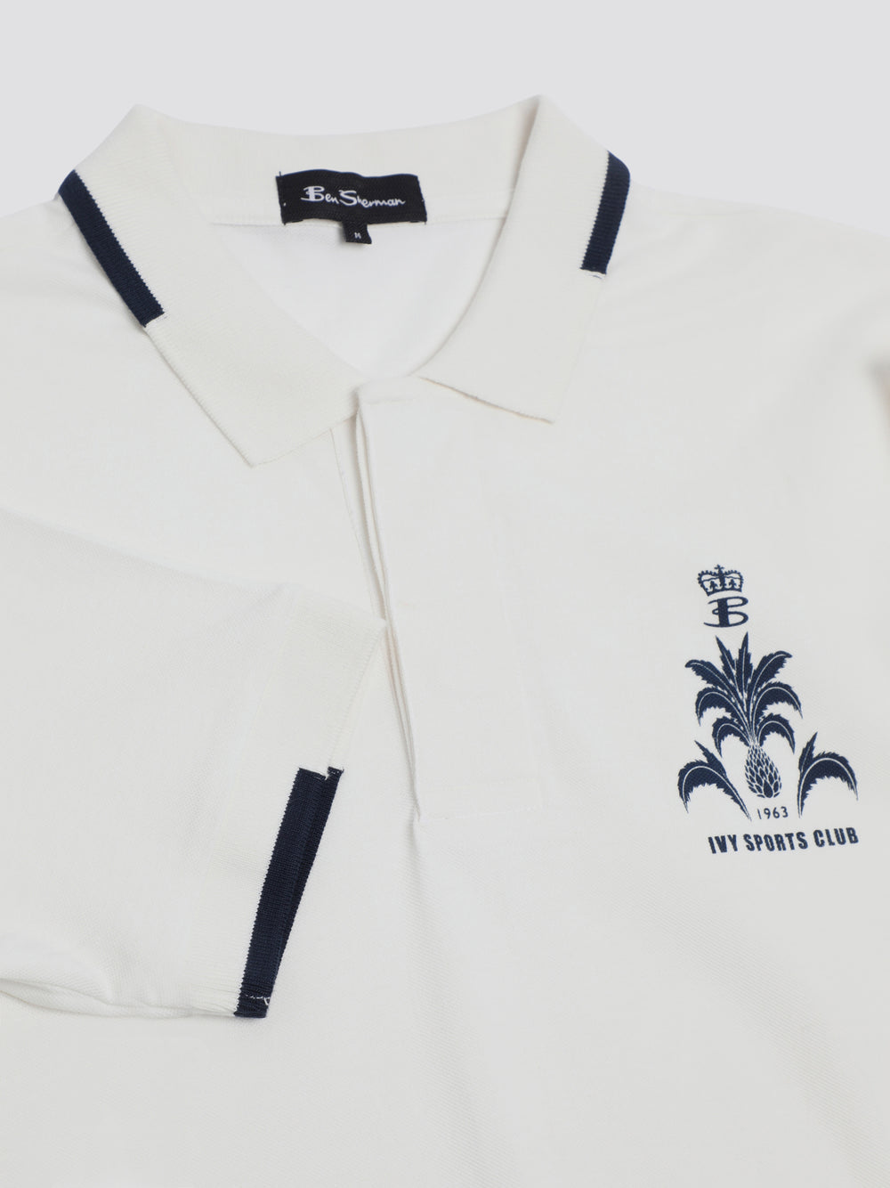 Polo Triko Ben Sherman B by Ben Sherman Sports Club Embroidered Bílé | AFU032547