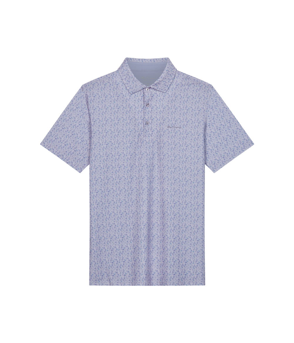 Polo Triko Ben Sherman Mini Guitar Tech Jersey Sports Fit Fialové | JES953167