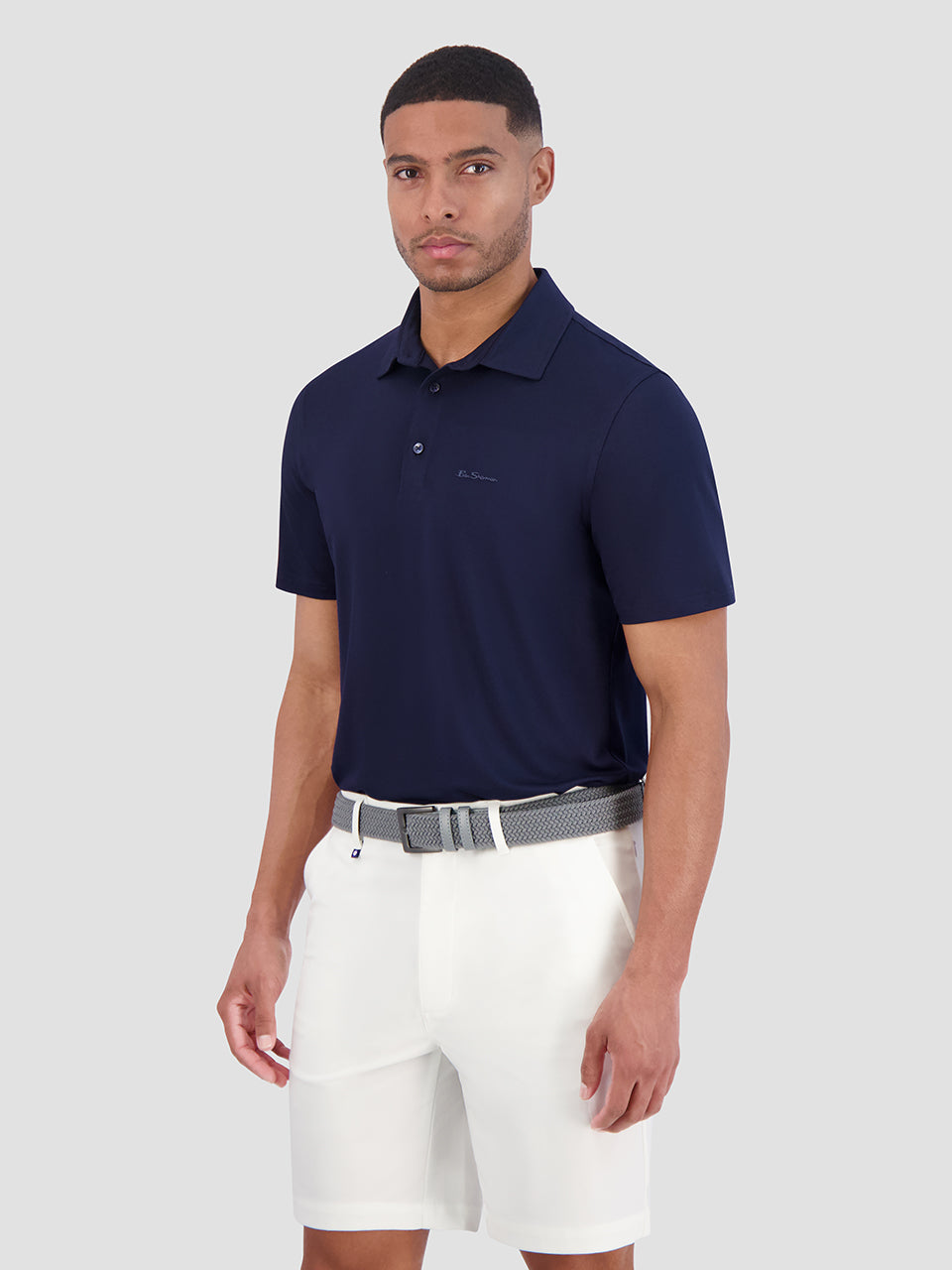 Polo Triko Ben Sherman Solid Air Pique Sports Fit Tmavě Blankyt | SOG845320