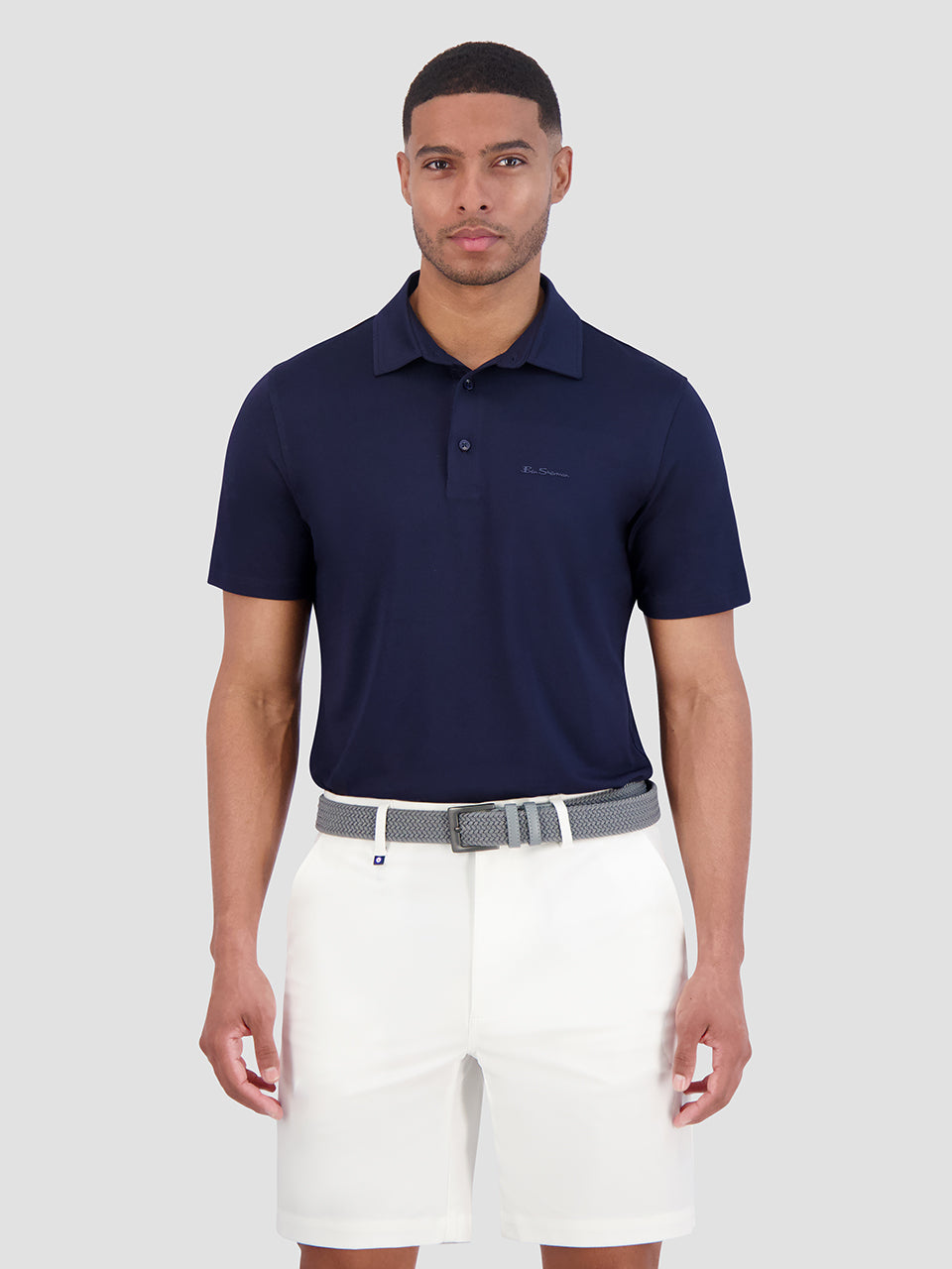 Polo Triko Ben Sherman Solid Air Pique Sports Fit Tmavě Blankyt | SOG845320