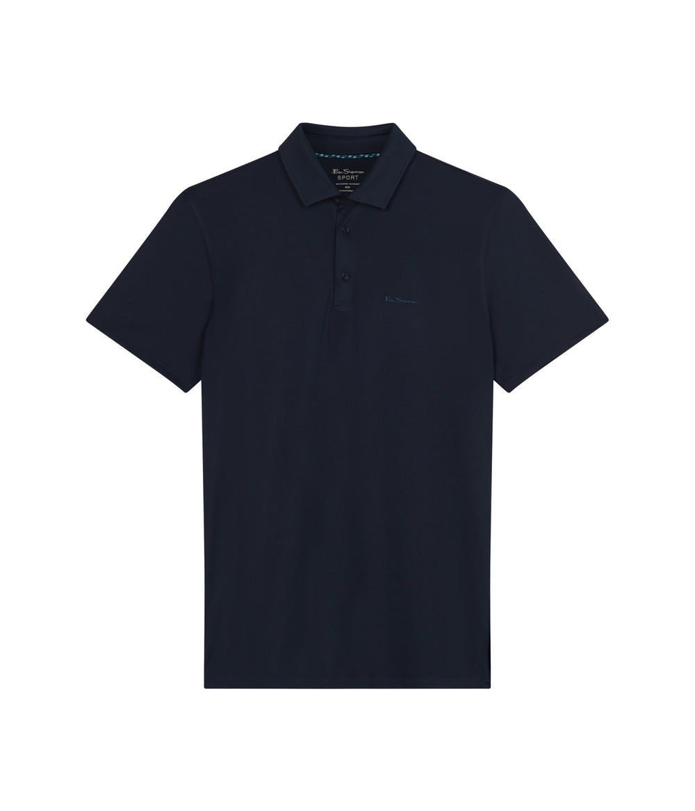 Polo Triko Ben Sherman Solid Air Pique Sports Fit Tmavě Blankyt | SOG845320