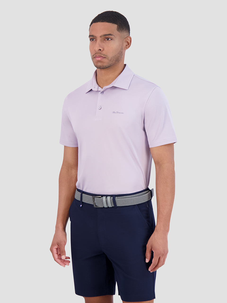 Polo Triko Ben Sherman Solid Air Pique Sports Fit Fialové | WCM179643